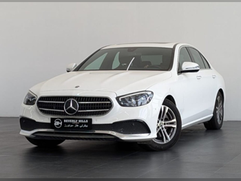 Mercedes-Benz  E-Class  200  2023  Automatic  22,400 Km  4 Cylinder  Rear Wheel Drive (RWD)  Sedan  White  With Warranty