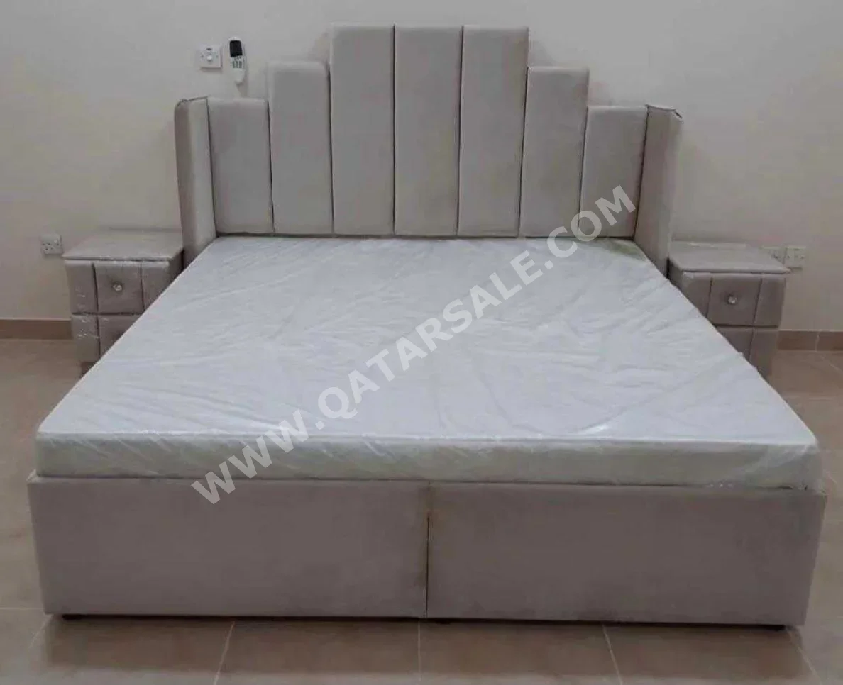 Beds - King  - Mattress Included  - With Bedside Table