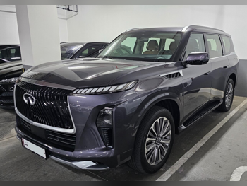 Infiniti  QX  80  2025  Automatic  7,900 Km  8 Cylinder  Four Wheel Drive (4WD)  SUV  Dark Gray  With Warranty