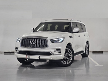 Infiniti  QX  80  2018  Automatic  139,000 Km  8 Cylinder  Four Wheel Drive (4WD)  SUV  White