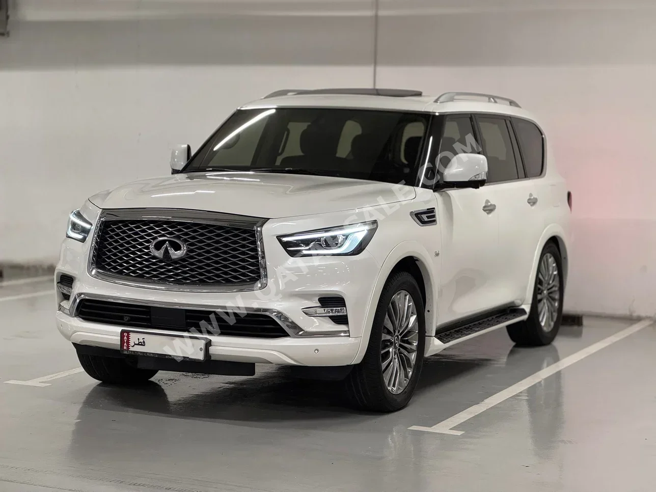 Infiniti  QX  80  2018  Automatic  139,000 Km  8 Cylinder  Four Wheel Drive (4WD)  SUV  White