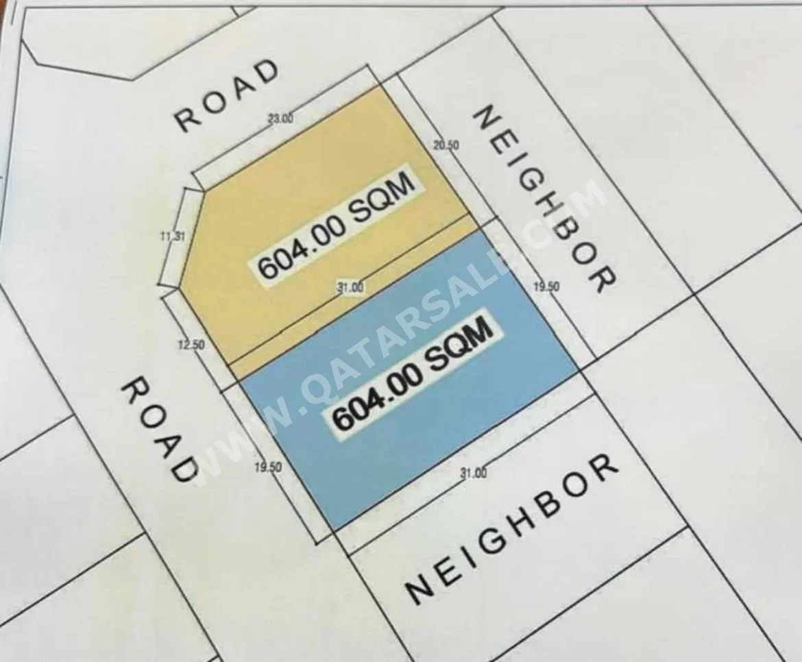 Lands For Sale in Al Khor  - Al Dhakira  -Area Size 600 Square Meter