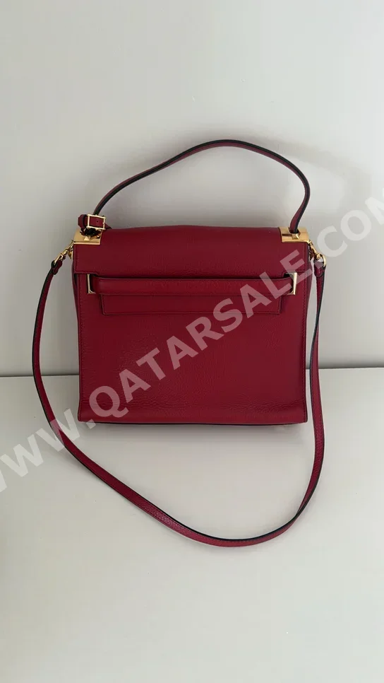 Bags  - Valentino  - Red  - Genuine Leather  - For Women
