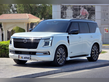 Nissan  Patrol  Platinum turbo  2025  Automatic  10,000 Km  6 Cylinder  Four Wheel Drive (4WD)  SUV  White  With Warranty