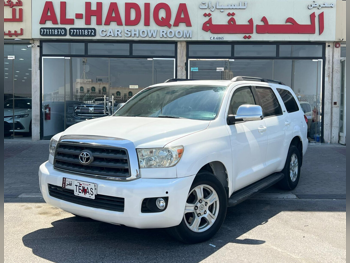 تويوتا  سكويا  2013  اوتوماتيك  356,000 كم  8 سلندر  دفع رباعي  اس يو في  أبيض