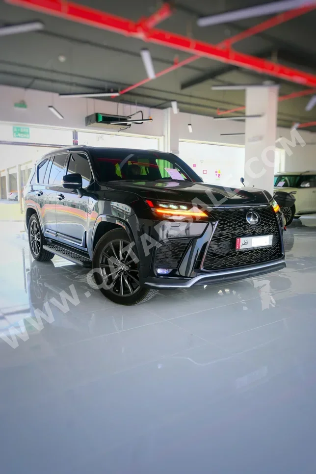 Lexus  LX  600 F Sport  2023  Automatic  83,000 Km  6 Cylinder  Four Wheel Drive (4WD)  SUV  Black  With Warranty