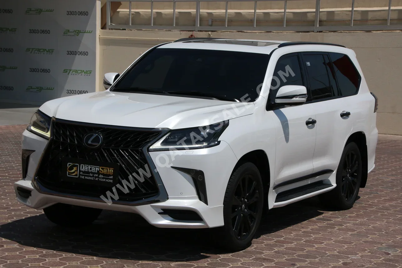 Lexus  LX  570 S Black Edition  2020  Automatic  71,000 Km  8 Cylinder  Four Wheel Drive (4WD)  SUV  White