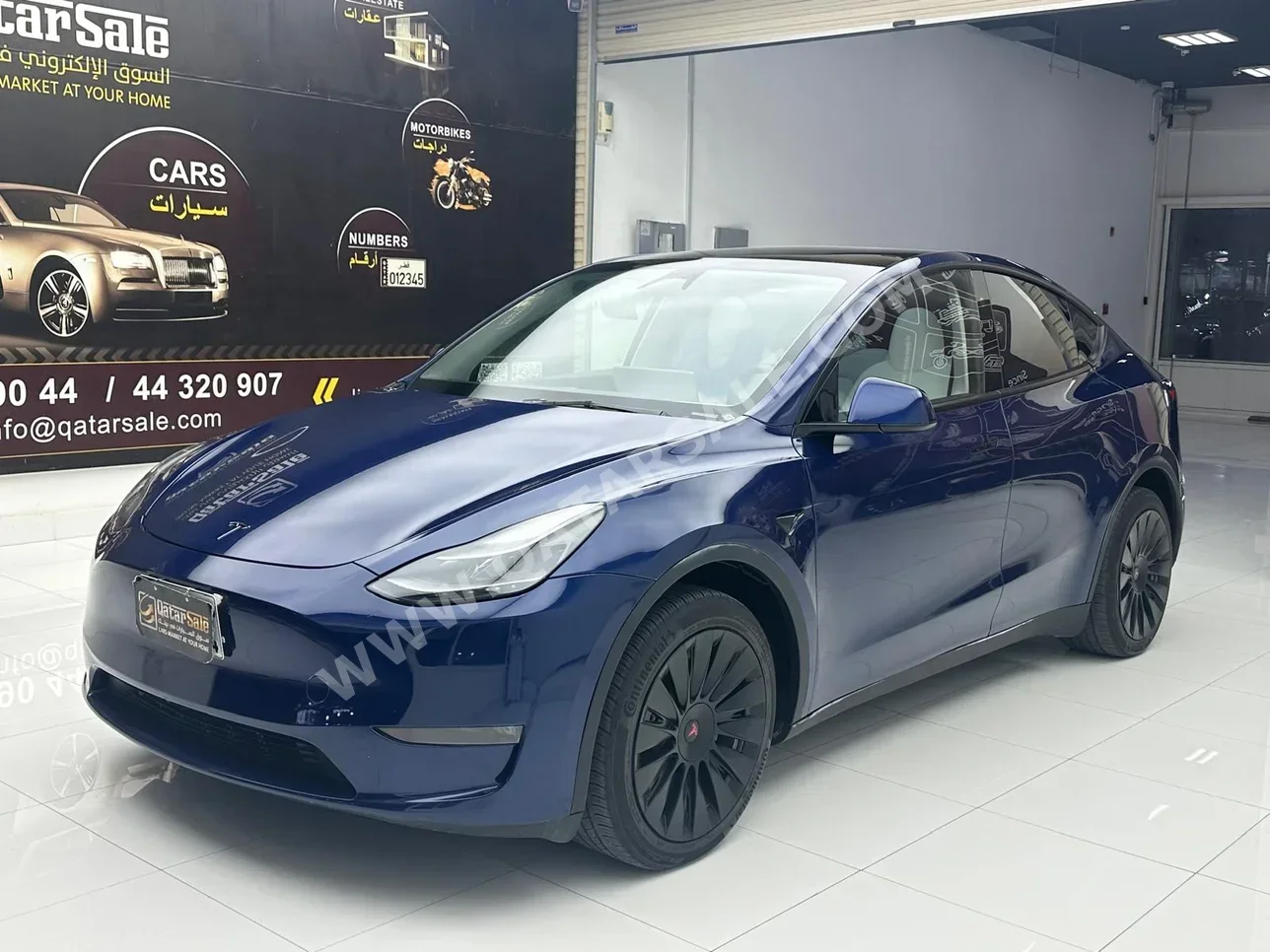 Tesla  Model Y  Long Range  2023  Automatic  25,000 Km  0 Cylinder  All Wheel Drive (AWD)  Sedan  Blue  With Warranty