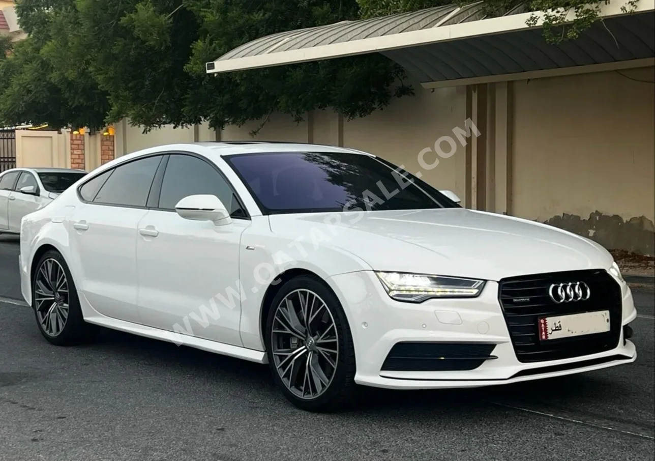 اودي  أي 7  50 TFSI quattro  2015  اوتوماتيك  117,000 كم  6 سلندر  دفع كلي مستمر  كلاسك  أبيض