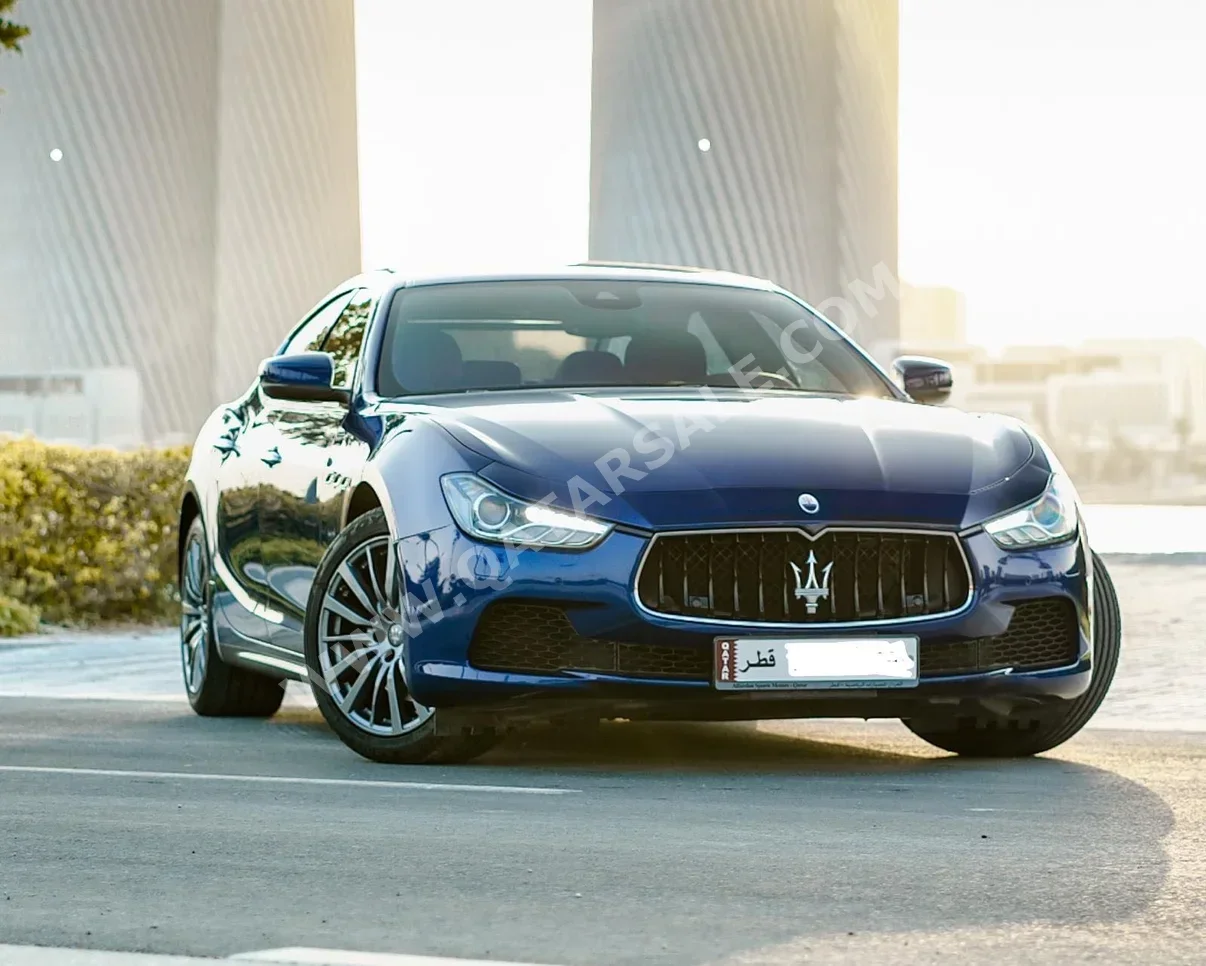 Maserati  Ghibli  2015  Automatic  100,000 Km  6 Cylinder  Rear Wheel Drive (RWD)  Sedan  Blue  With Warranty
