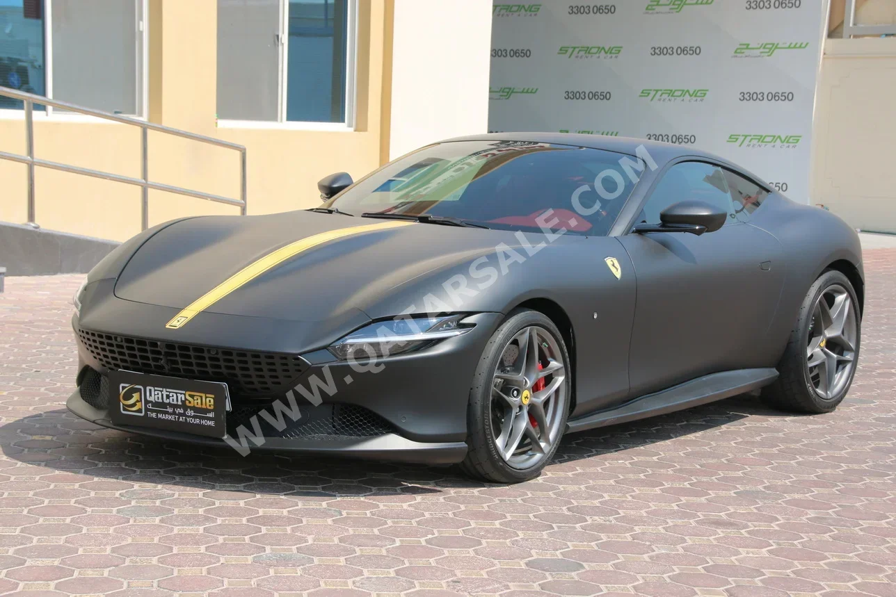 Ferrari  Roma  2023  Automatic  5,000 Km  8 Cylinder  Rear Wheel Drive (RWD)  Coupe / Sport  Black