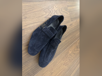 Shoes Genuine Leather  Blue Size 41  Italy  Men