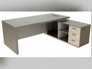 المكاتب ومكاتب الحاسوب - مكتب مدير  - ميرير للمفروشات  - اللون البيج