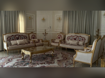 Sofas, Couches & Chairs Arm chair set  - Beige  - With Table  and Side Tables