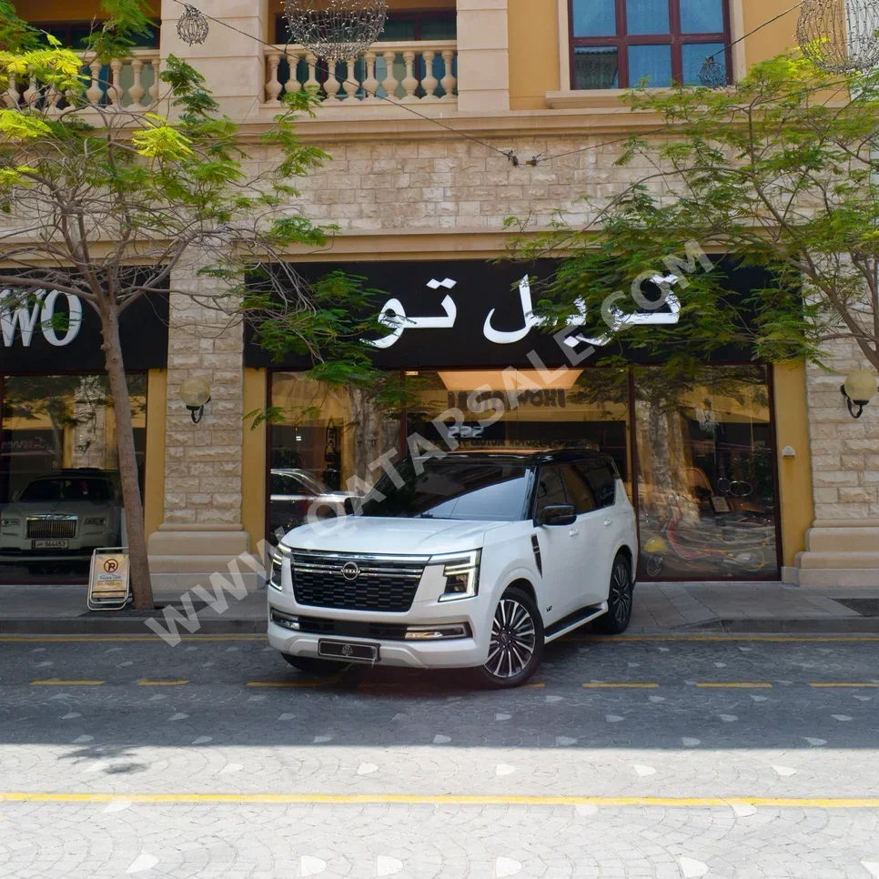 نيسان  باترول  بلاتينيوم تيربو  2025  اوتوماتيك  10,500 كم  6 سلندر  دفع رباعي  اس يو في  أبيض  تحت الضمان