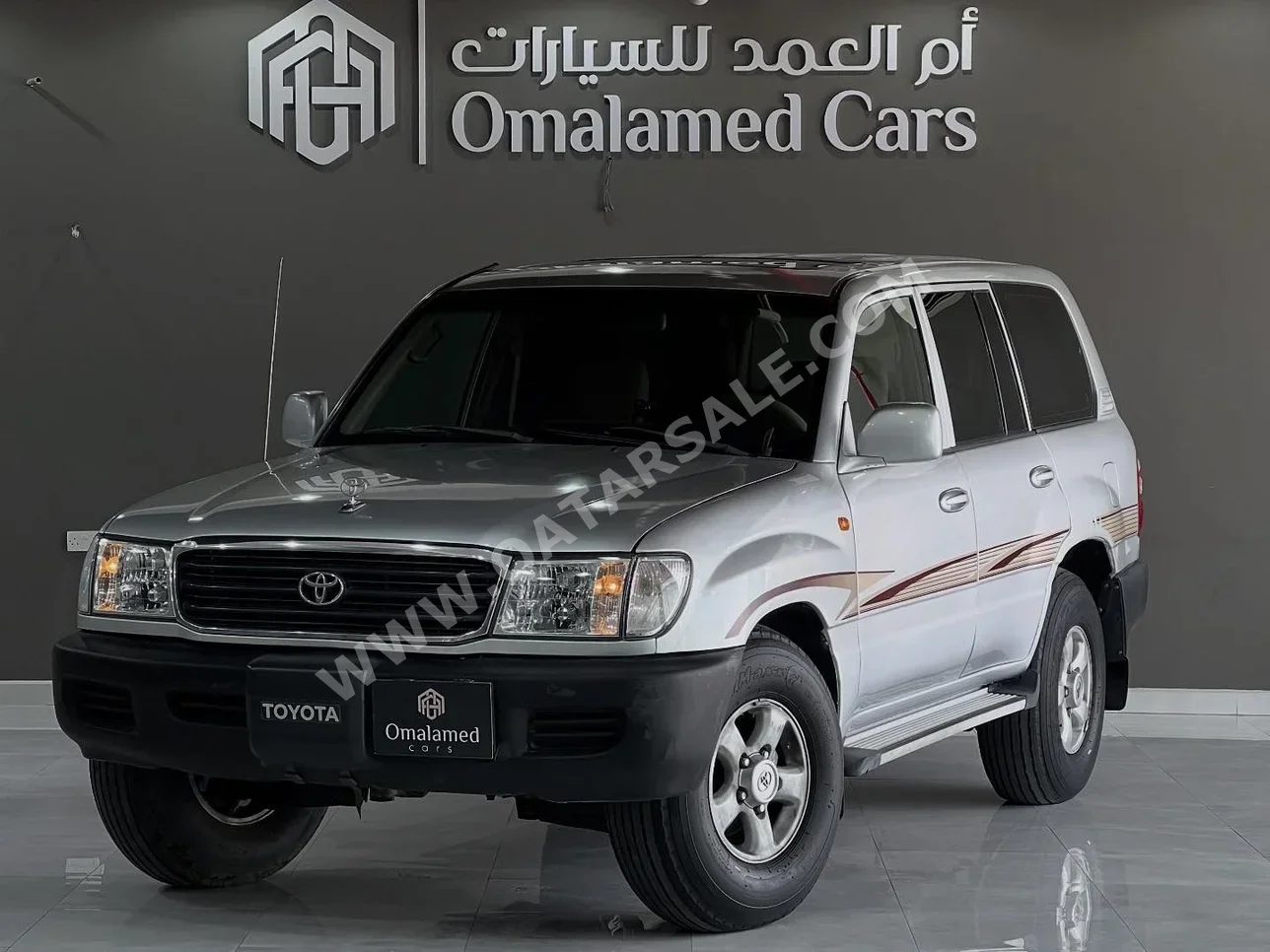 تويوتا  لاند كروزر  جي اكس ار  2001  عادي  425,000 كم  6 سلندر  دفع رباعي  اس يو في  فضي