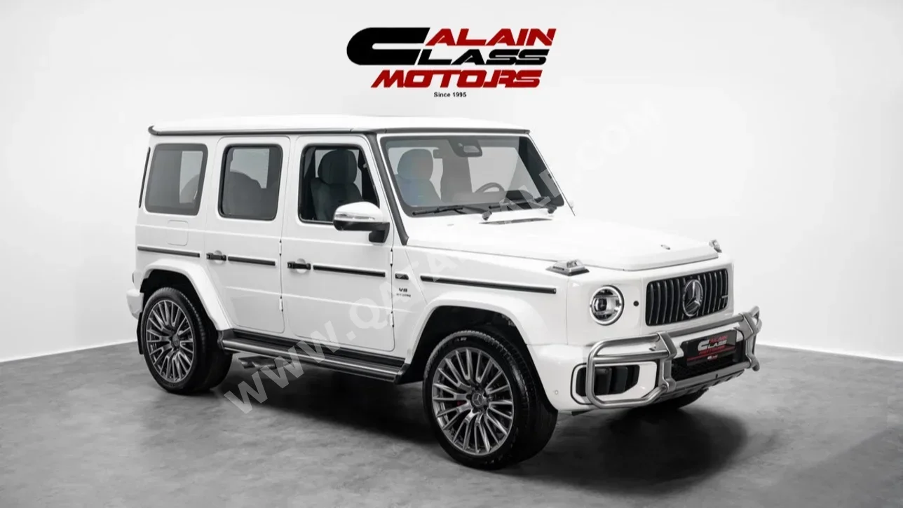 Mercedes-Benz  G-Class  63 AMG  2025  Automatic  3,458 Km  8 Cylinder  Four Wheel Drive (4WD)  SUV  White