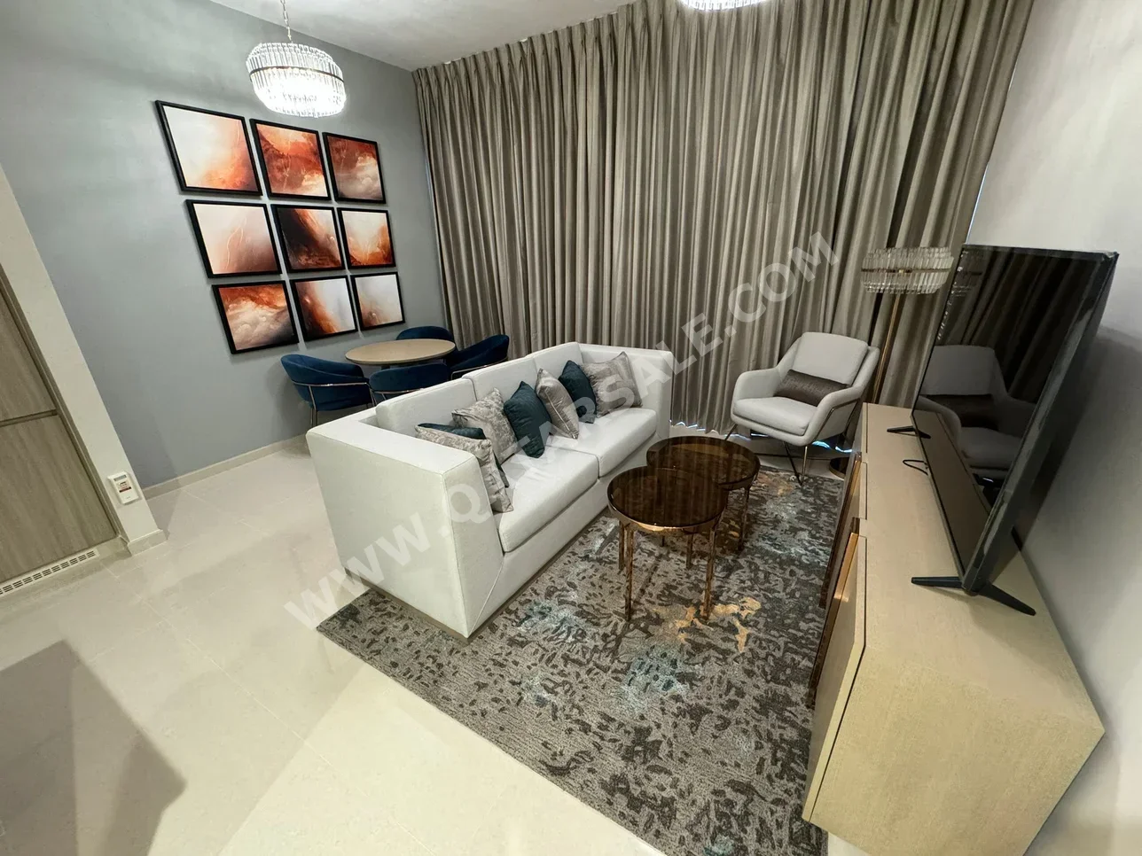 2 غرف نوم  شقة فندق  للايجار  في لوسيل -  الواجهة البحرية السكنية  مفروشة بالكامل