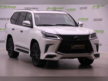 Lexus  LX  570 S Black Edition  2020  Automatic  67,000 Km  8 Cylinder  Four Wheel Drive (4WD)  SUV  White