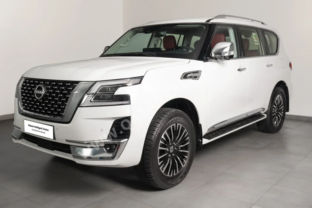 Nissan  Patrol  SE Platinum  2024  Automatic  180 Km  6 Cylinder  Four Wheel Drive (4WD)  SUV  White  With Warranty