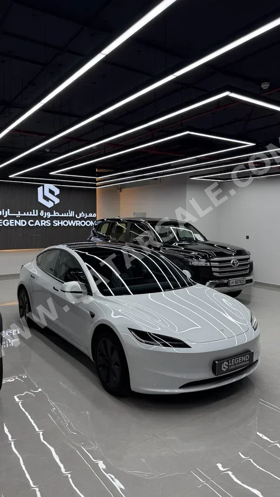 Tesla  Model 3  Long Range  2025  Automatic  9,600 Km  0 Cylinder  Four Wheel Drive (4WD)  Sedan  White  With Warranty