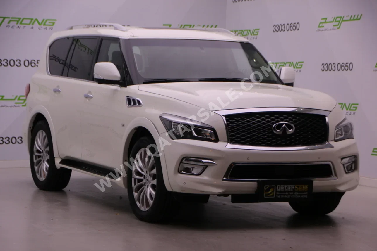 Infiniti  QX  80  2017  Automatic  151,000 Km  8 Cylinder  Four Wheel Drive (4WD)  SUV  White