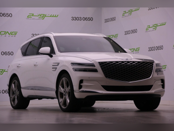 Genesis  GV 80  2022  Automatic  42,000 Km  6 Cylinder  Four Wheel Drive (4WD)  SUV  White  With Warranty