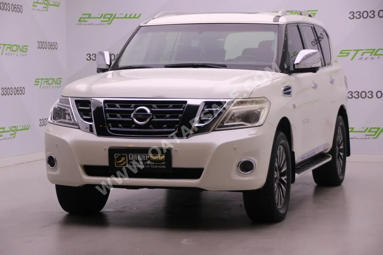 Nissan  Patrol  Platinum  2014  Automatic  199,000 Km  8 Cylinder  Four Wheel Drive (4WD)  SUV  White