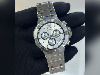 ساعات - ساعات ميكانيكية  - فضة  - ساعات رجالي