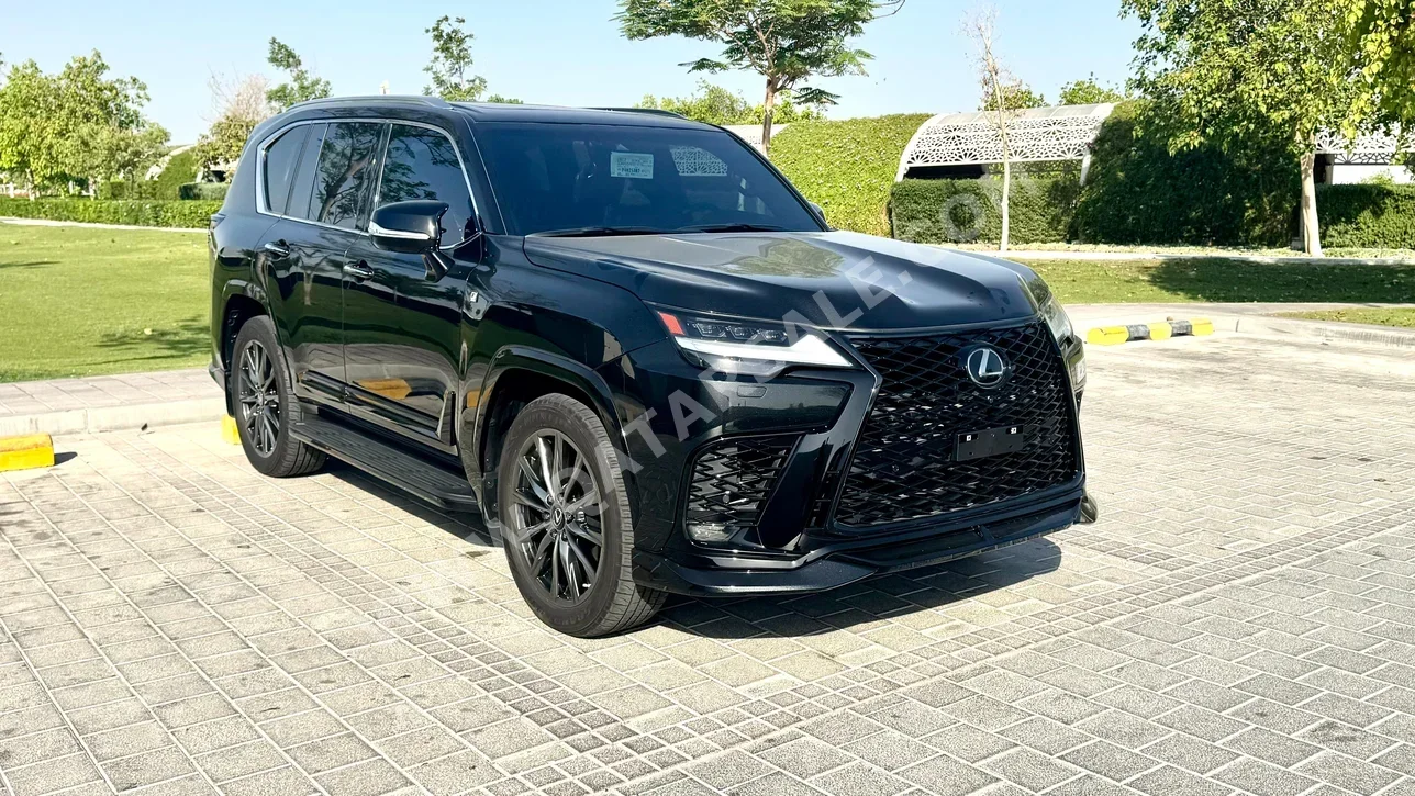 Lexus  LX  600 F Sport  2023  Automatic  12,000 Km  6 Cylinder  Four Wheel Drive (4WD)  SUV  Black  With Warranty