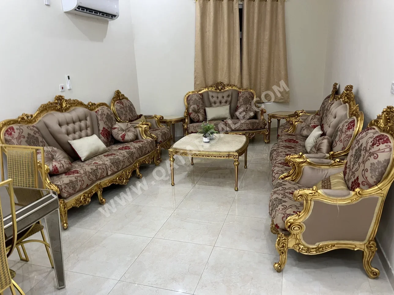 Sofas, Couches & Chairs Arm chair set  - Sepia & Gold
