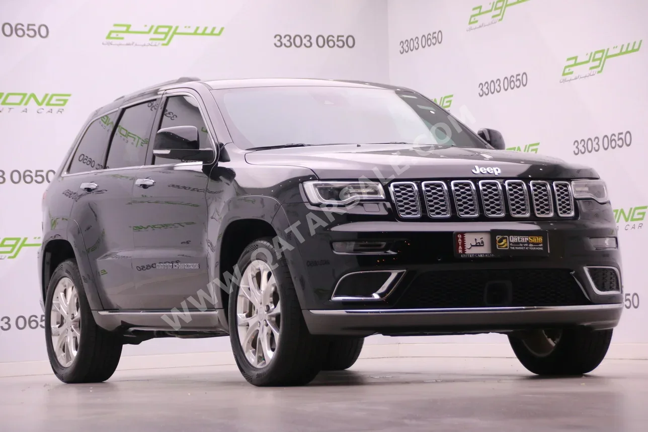 Jeep  Grand Cherokee  Summit  2020  Automatic  75,000 Km  8 Cylinder  Four Wheel Drive (4WD)  SUV  Black