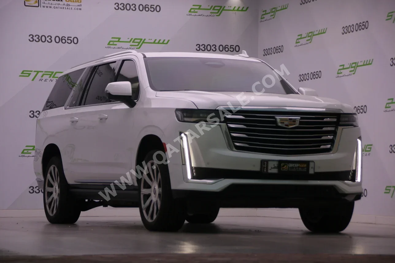 Cadillac  Escalade  600  2023  Automatic  12,300 Km  8 Cylinder  Four Wheel Drive (4WD)  SUV  White  With Warranty