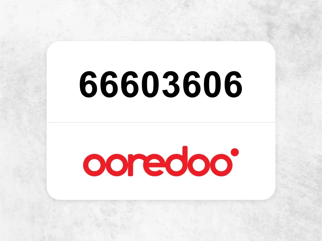 جوال اوريدو  66603606