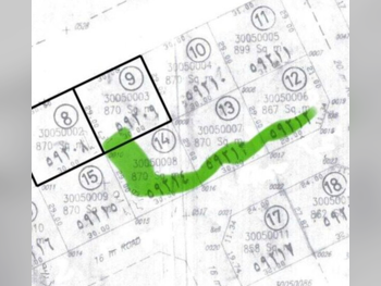 اراضي للبيع  في الدوحة  - الدحيل  -المساحة 870 متر مربع
