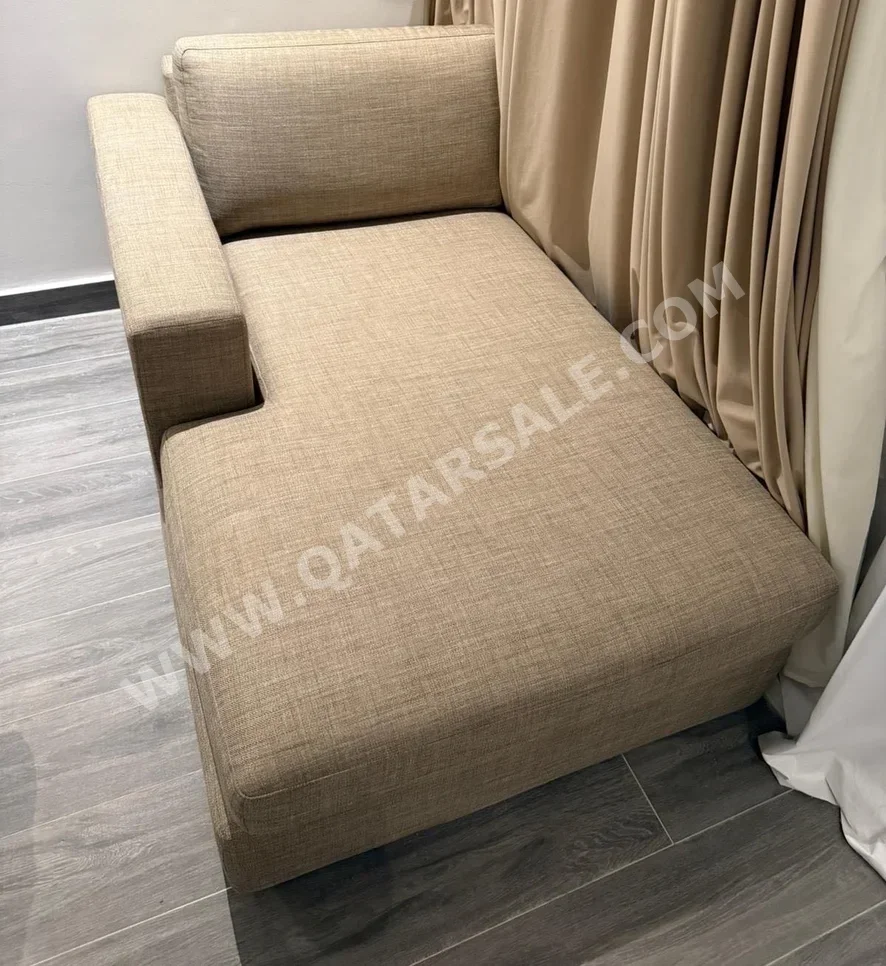 الأرائك والكنب والكراسي هوم سينتر  شكل L  - اللون البيج