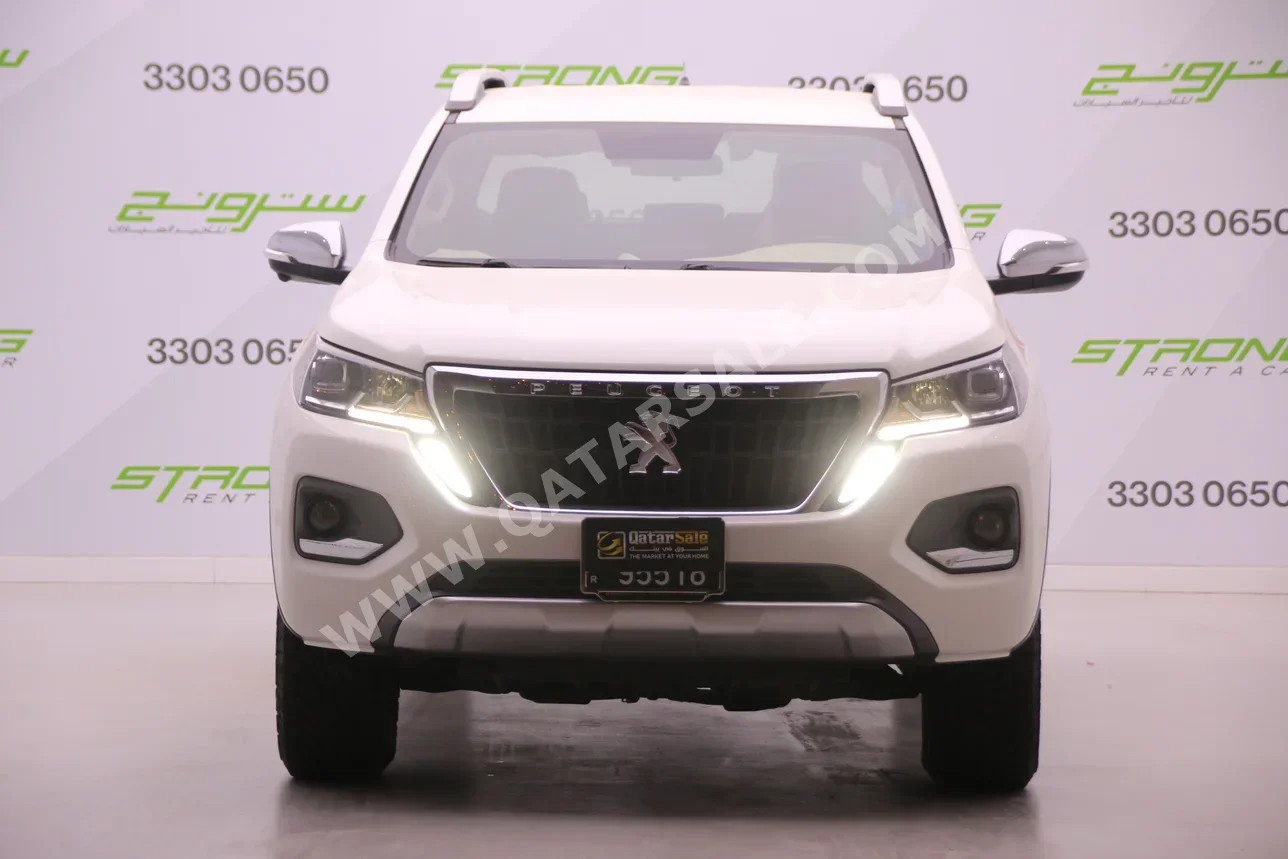 Peugeot  Landtrek  2023  Automatic  13,000 Km  4 Cylinder  Four Wheel Drive (4WD)  Pick Up  White  With Warranty