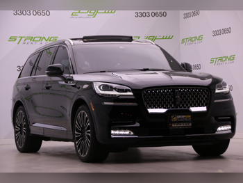 Lincoln  Aviator  Presidental  2023  Automatic  12,000 Km  6 Cylinder  Four Wheel Drive (4WD)  SUV  Black  With Warranty