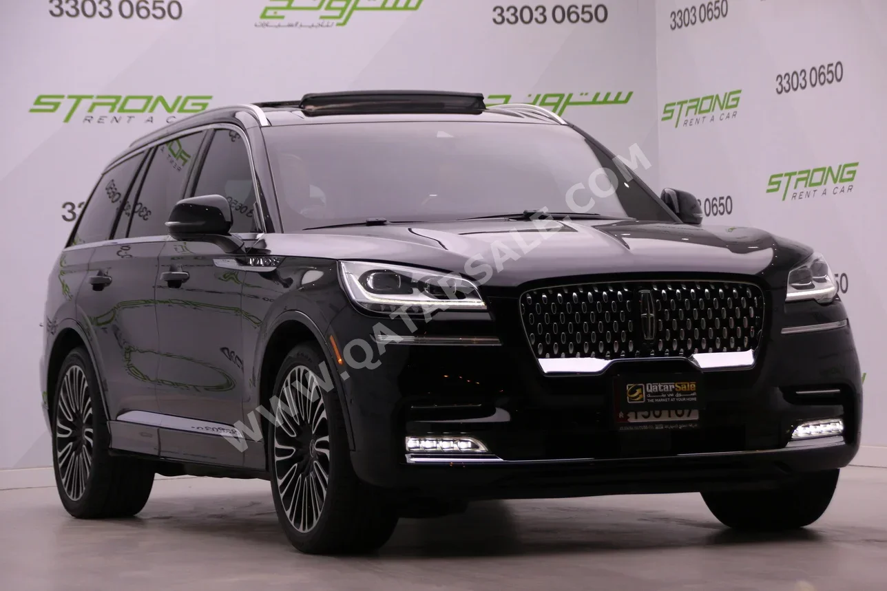 Lincoln  Aviator  Presidental  2023  Automatic  12,000 Km  6 Cylinder  Four Wheel Drive (4WD)  SUV  Black  With Warranty