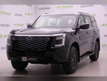 Nissan  Patrol  LE Platinum  2025  Automatic  3,000 Km  6 Cylinder  Four Wheel Drive (4WD)  SUV  Black  With Warranty