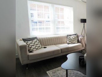 Sofas, Couches & Chairs 3-Seat Sofa  - Velvet  - Beige
