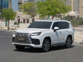 لكزس  ال اكس  600 لكجري  2025  اوتوماتيك  0 كم  6 سلندر  دفع رباعي  اس يو في  أبيض  تحت الضمان