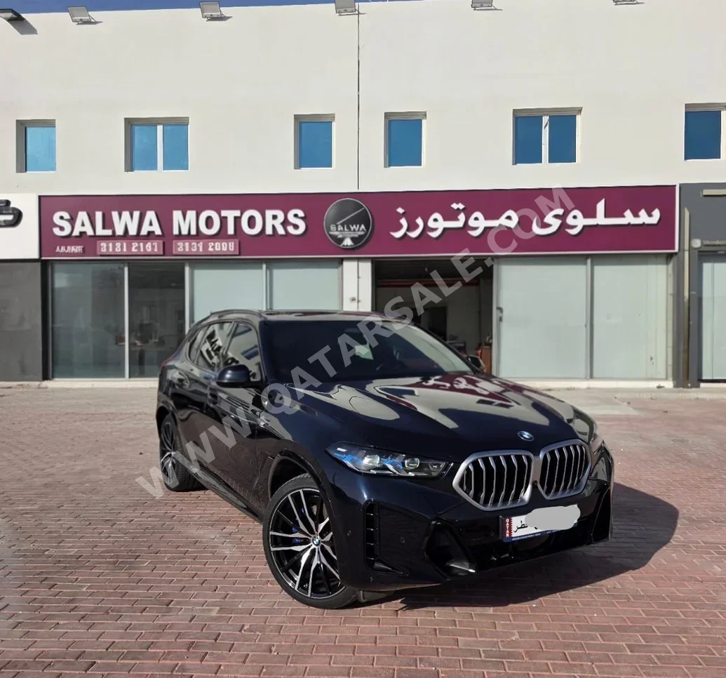BMW  X-Series  X6  2024  Automatic  22,000 Km  6 Cylinder  Four Wheel Drive (4WD)  SUV  Black  With Warranty