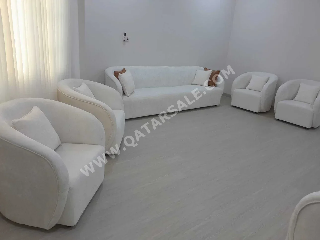 Sofas, Couches & Chairs Sofa Set  - Cotton / Cotton Blend  - Beige
