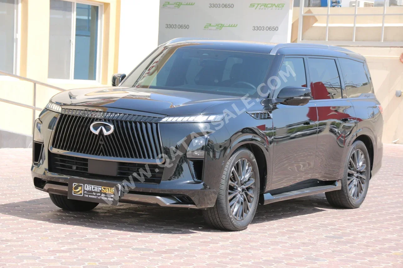 Infiniti  QX  80  2025  Automatic  18,000 Km  8 Cylinder  Four Wheel Drive (4WD)  SUV  Black  With Warranty