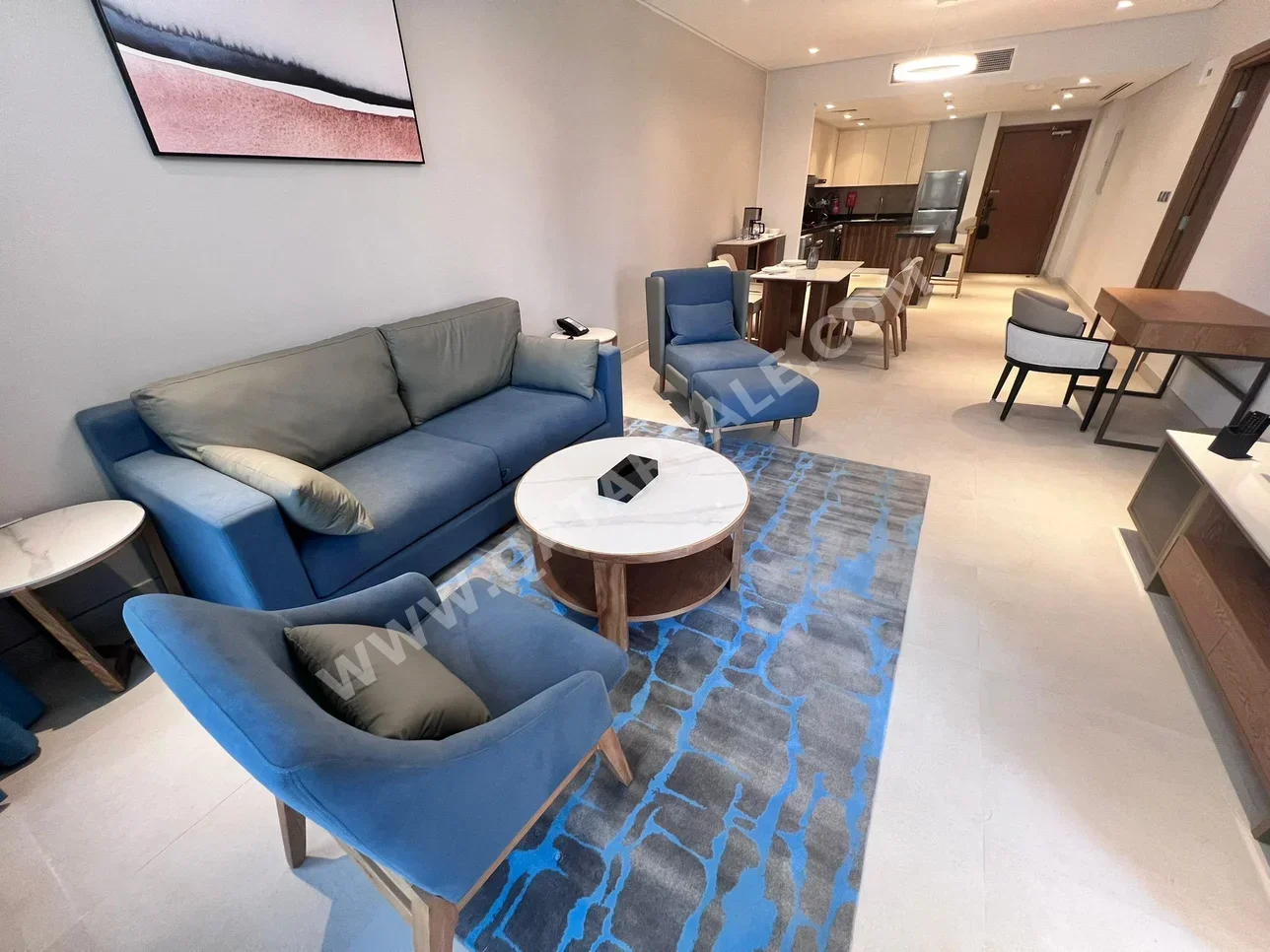 1 غرف نوم شقة للايجار في الدوحة - اللؤلؤة مفروشة بالكامل