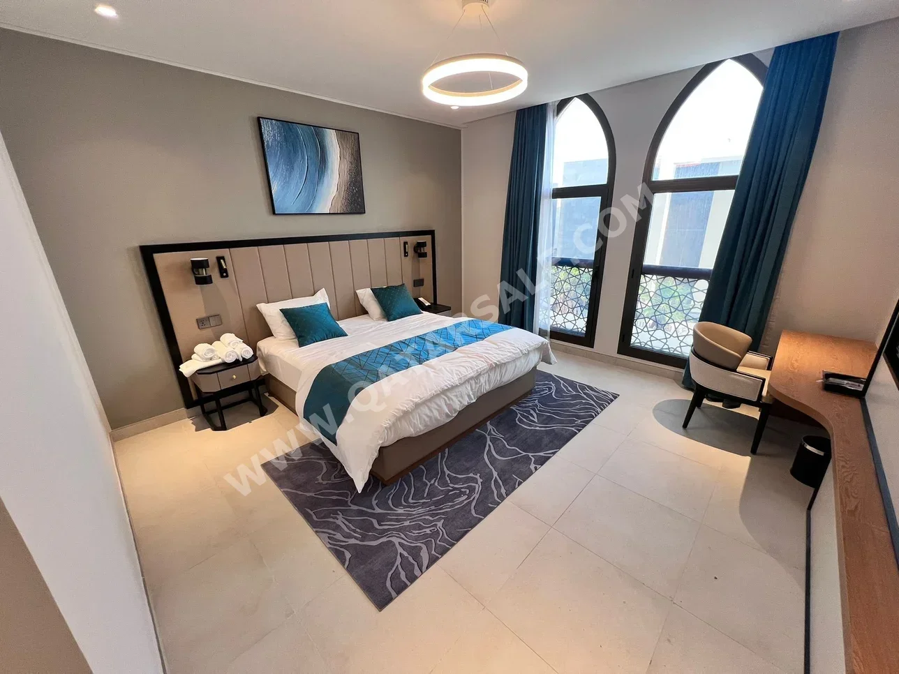 2 غرف نوم شقة للايجار في الدوحة - اللؤلؤة مفروشة بالكامل