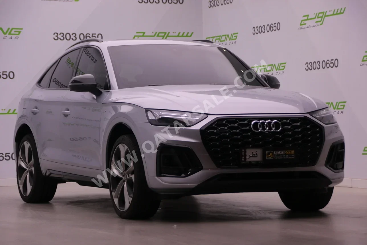 اودي  كيو 5  45 TFSI Quattro  2022  اوتوماتيك  24,500 كم  5 سلندر  دفع رباعي  اس يو في  فضي  تحت الضمان
