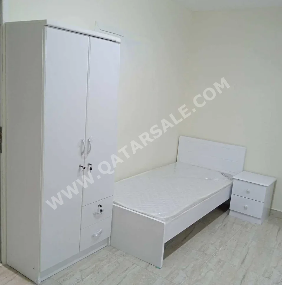 Bedroom Sets - Qatar Design  - 3 Pieces Set  - White