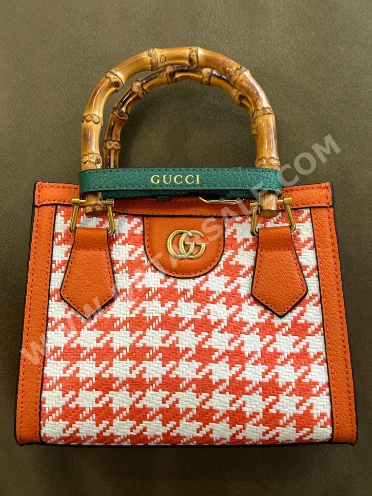 Bags  - Gucci  - Orange  - Genuine Leather  - For Women